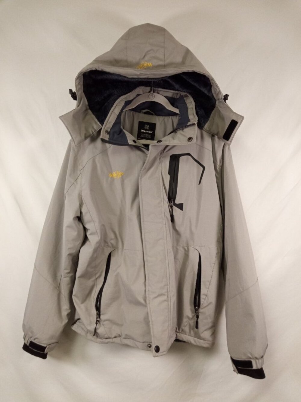 Wantdo Men's Gray Mountain Waterproof Ski Jacket Sz M